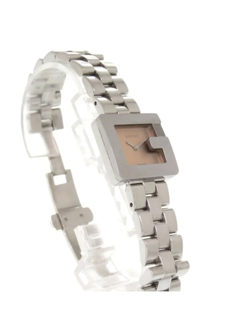 Gucci Watch SS Orange Silver Quartz